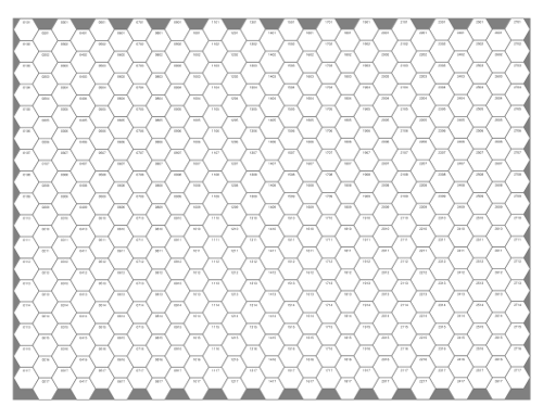 blank hex grid paper for wilderness maps