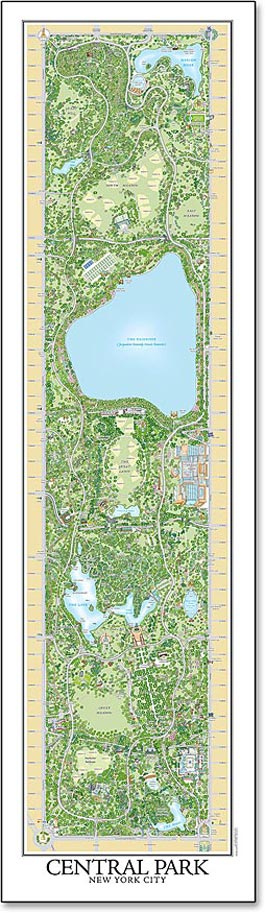 map of Central Park in New York