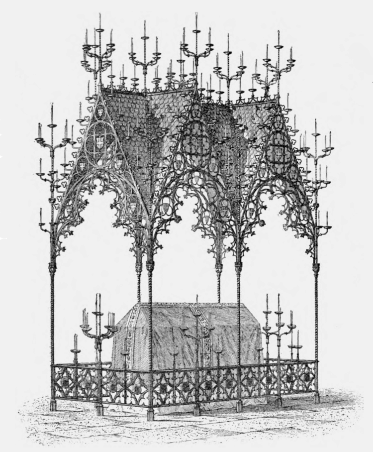A hearse from the 17th century