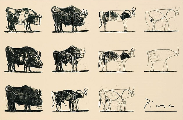 Picasso's simplifying bulls