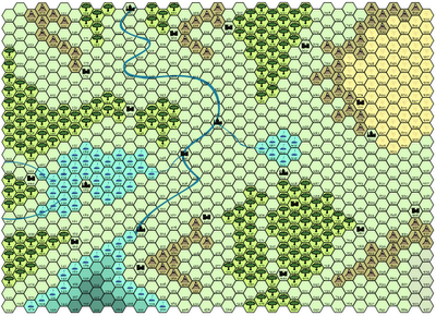 Outdoor Survival-inspired map